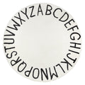 Topotdor Round Kids Play Rug Alphabet Nursery Area Rug Extra Large Soft Crawling Play Mat For Children Toddlers Bedroom (47 Inch, Beige)