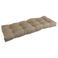 Blazing Needles Twill Tufted Bench Cushion, 51 x 19, Toffee