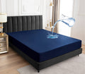 Sufdari King Size Mattress Protector,Waterproof Mattress Cover,18' Deep Pocket Mattress Protector,Dust Proof Bed Protector For Dogs/Cats/Pets/Kids-Navy Blue,King