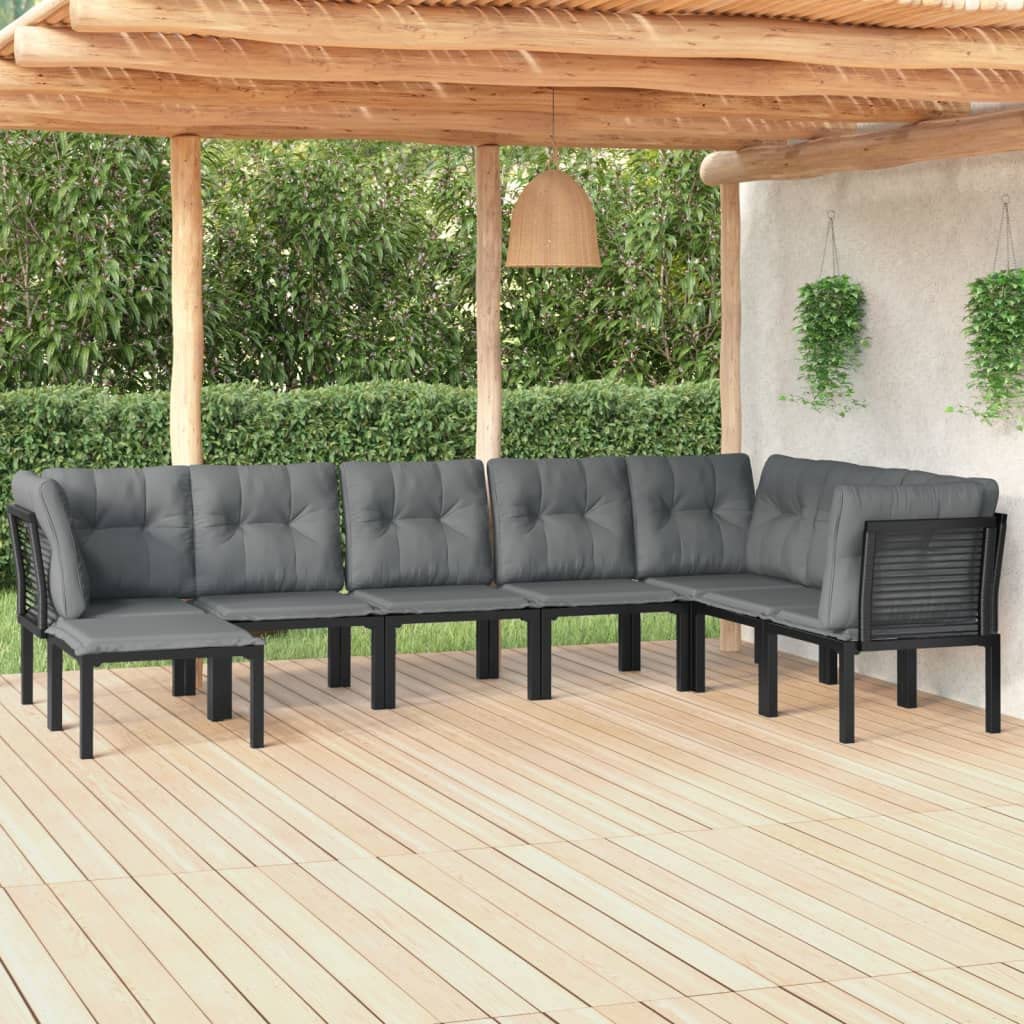 vidaXL 4 Piece Modern Patio Lounge Set - Thumbnail 3