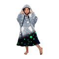 Ramees Wearable Blanket Hoodie For Kids, Sherpa Oversized Sweatshirt Blanket Flannel With Hood Pocket And Sleeves
