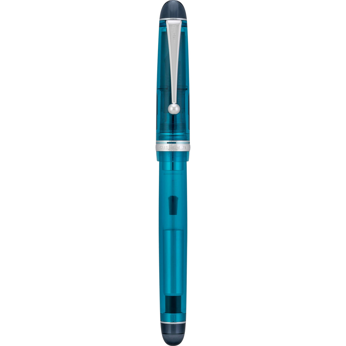 Pilot Custom 74 Fountain Pen, Medium Nib, Teal Barrel (13354)