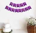 atorakushon Purple and Gold Happy Birthday Banner Decoration For Boys Girls Boyfriend Girlfriend Cuple Kids Birthday Celebration
