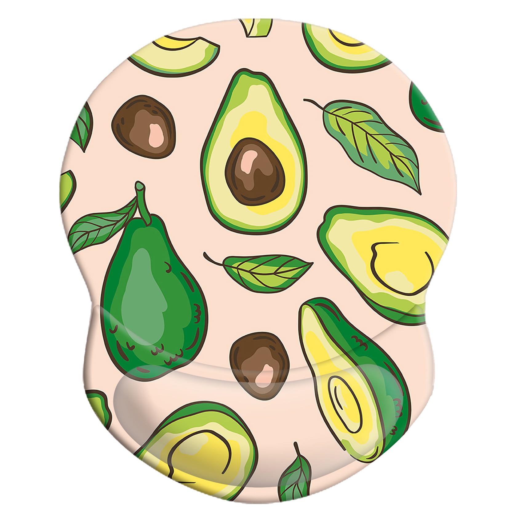 Ergonomic Mouse Pad With Wrist Support, Pain Relief Comfort Wrist Rest Pad With Non-Slip Pu Base For Gaming, Home, Office & Trav