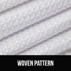 Gorilla Grip Waffle Shower Curtain, Thick Weighted Fabric, Wrinkle And Rust Resistant, Classic Hotel Quality Design, Heavy Duty Long Curtains For Bathroom Showers, Bath Tubs, Machine Wash, 72X72 White