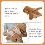 Tvvpgg Dino Nugget Plush,15 In Dino Nugget Pillow Stuffed Toy, Funny Dino Chicken Nuggets Pillow Gifts For Kids Adults Girlfrien