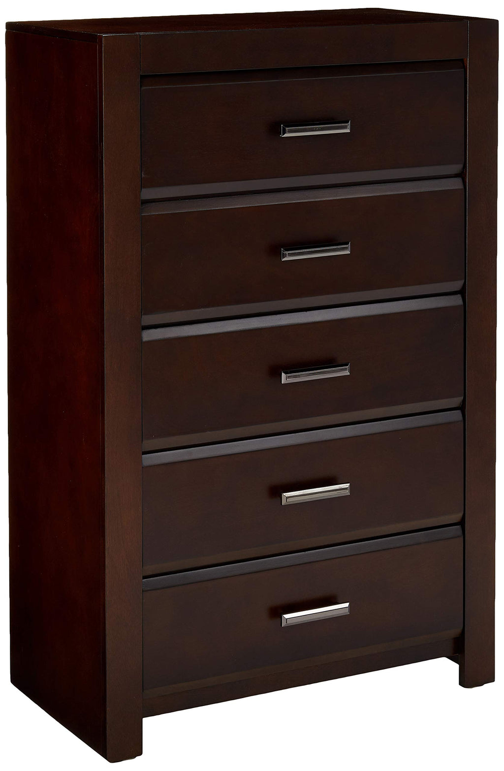 Acme Oberreit Wood 5-Drawers Bedroom Chest in Walnut