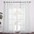 Nicetown Soft Voile Sheer Curtains For Bedroom, Grommet Elegant Lightweight Window Drapes Airy & Breathable For Farmhouse/Living