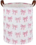 Sanjiaofen Kids Laundry Hamper,Pink Laundry Basket Collapsible Girls Storage Baskets for Home Decor,Office,Toy Organizer,(Pink B
