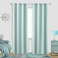 Koufall 52X90 Inch Length Aqua Blackout Curtains For Living Room Bedroom