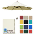 Eliteshade Usa 10-Year-Non-Fading 9Ft Market Umbrella Patio Umbrella Outdoor Table Umbrella With Ventilation, Natural