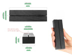 Toros Store 10 Pack Wood Place Card Holder - Black Wooden Table Number Holders , Name Place Cards Stand , Events Party Tabletop
