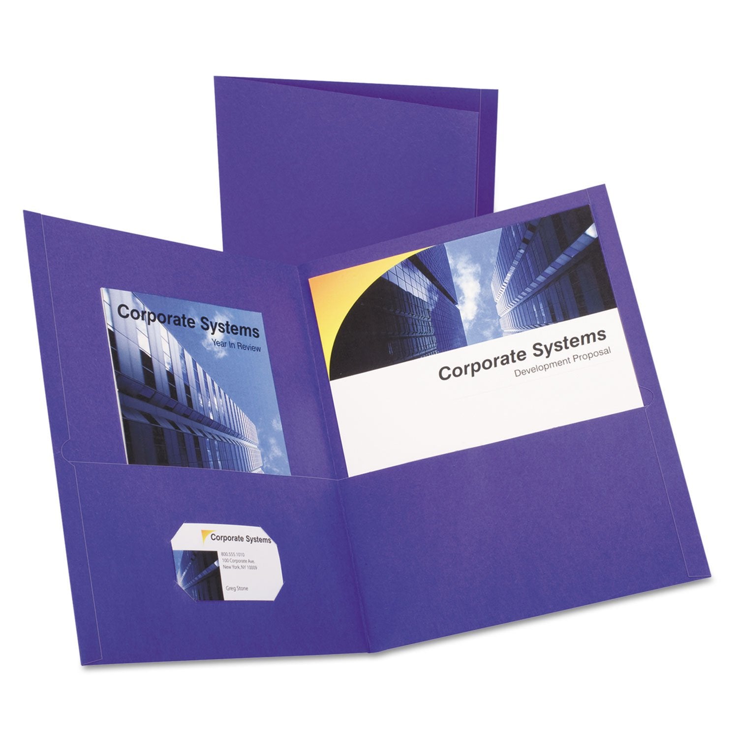 Twin Pocket Portfolio,W/O Fasteners, 11 Quot;X8-1/2 Quot;,25/Bx,Pe