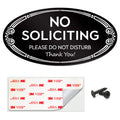 Signseries No Soliciting Sign - No Knock, Door Sign - 3 ' X 6 ' - Mounting Hardware Included, Easy Installation On Wall, Glass