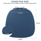 Gueglsa Outdoor Waterproof Seat Cushions 14X14 Inch, Non Slip Metal Chair Pad With Ties, U Shaped Metal Chair Cushion For Kitche