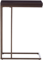 Monarch Specialties , Accent Table, Bronze Metal, Cappuccino