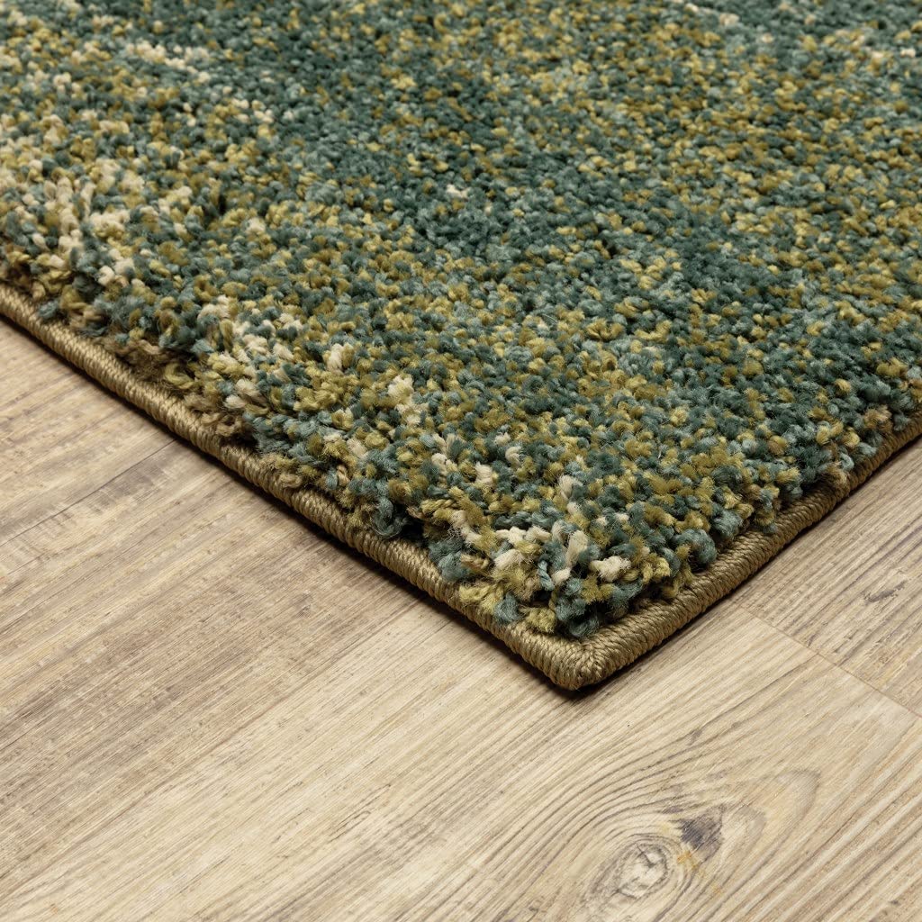 HomeRoots Multi Polypropylene 7' x 10' Pink Machine Woven Abstract Colors Indoor Area Rug