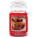Village Candle Fresh Strawberries 26 oz Glass Jar Scented Candle, Large