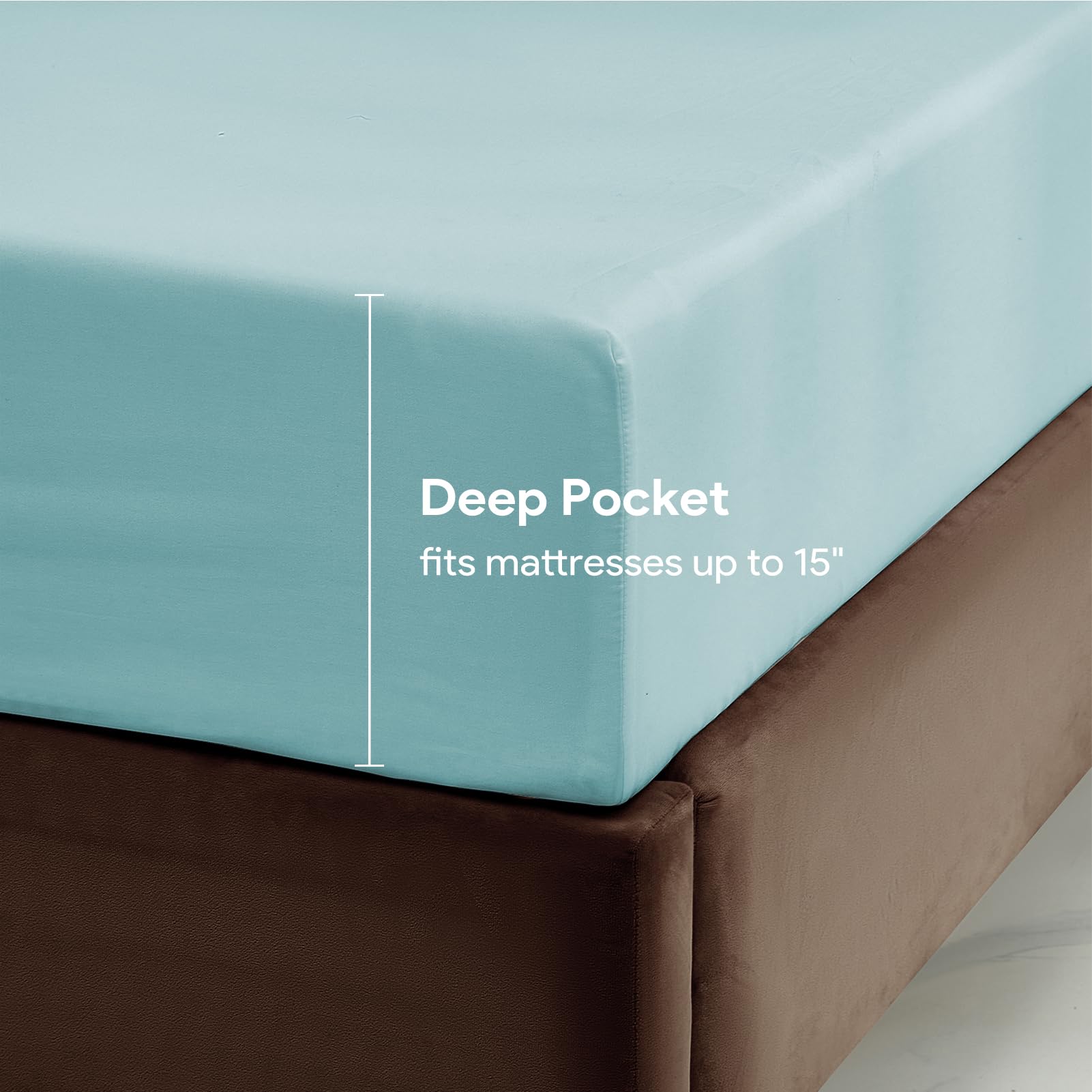 Maple&Stone Queen Fitted Sheet Only - Bulk Pack Of 6 Bottom Sheets - Premium Soft & Breathable, Brushed Microfiber Fabric For Qu