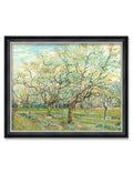 DECORARTS - The White Orchard by Vincent Van Gogh. Giclee Print Art Reproduction with matching Solid Wood Frame in Classical Sty