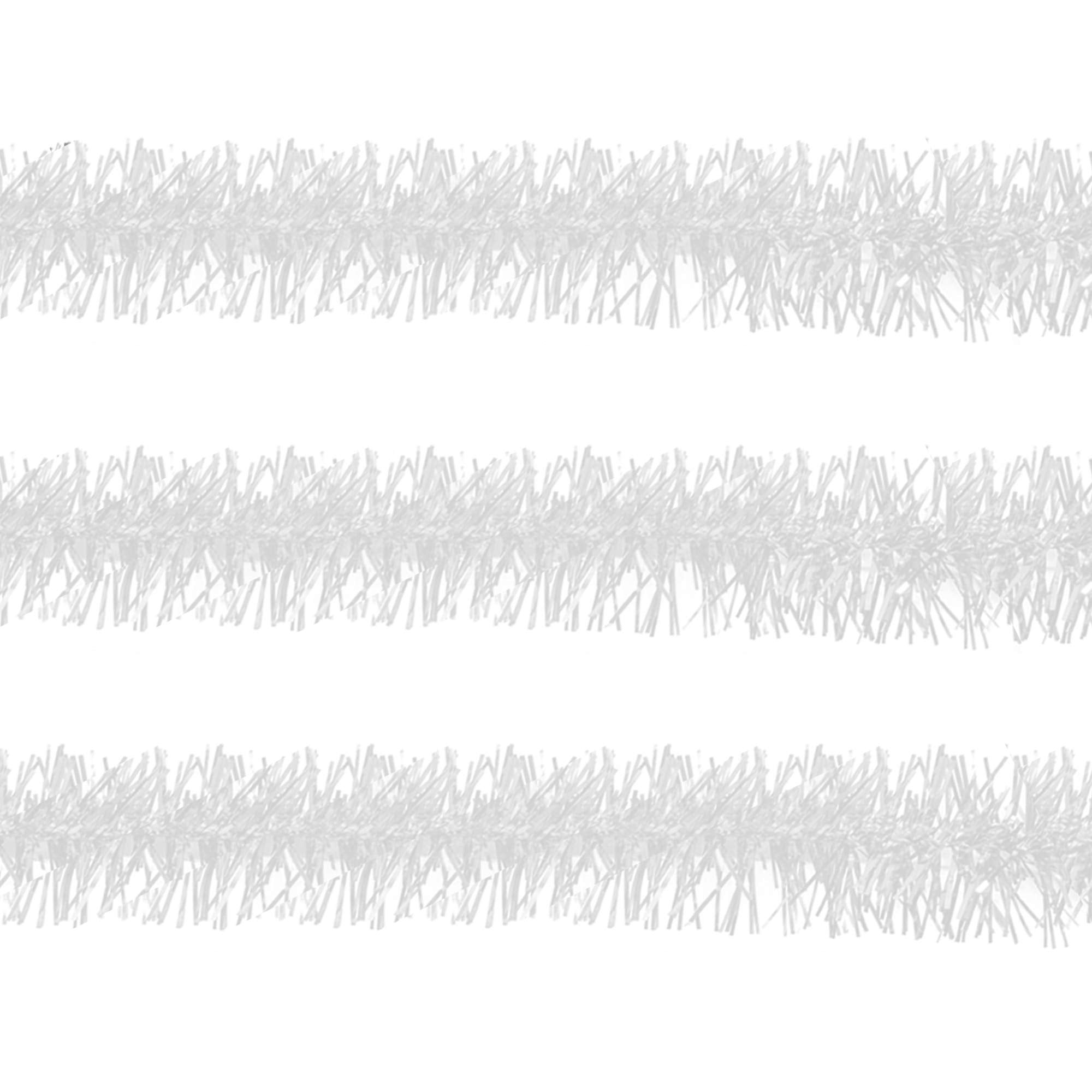 Brite Star Silky Tinsel, White/Iridescent