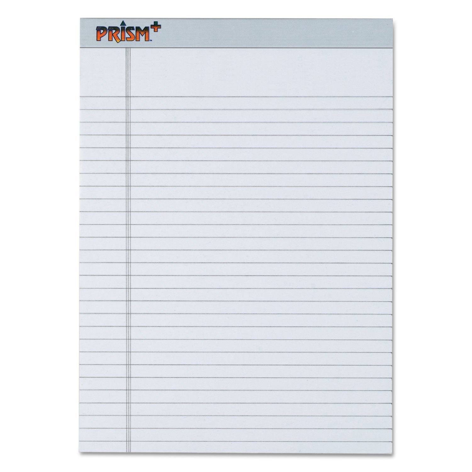 Tops Prism Writing Pads, 8-1/2' X 11-3/4', Legal Rule, Gray, Perforated, 50 Sheets, 12 Pack (63160)