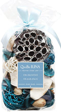 Qingbei Rina Blue Potpourri Bags, Ocean Breeze Scented Summer Potpourri Bowl Filler,Beach Coastal Vase Filler,Home Fragrance Sac