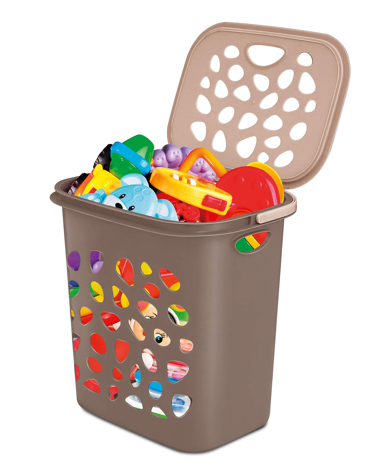 Milton Hamper Laundry/Toy Organizer Basket, 35 litres, Brown
