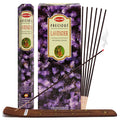 TRUMIRI Incense Stick Holder Bundle with Hem Precious Lavender 20g Incense Sticks - Pack of 6 (Approx 120 Sticks)