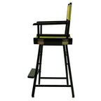 Casual Home 24" Director'S Chair Black Frame-With Olive Canvas, Counter Height