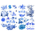 Seasonstorm Blue China Ink Painting Aesthetic Diary Travel Journal Paper Stickers Scrapbooking Stationery School Office Art Supp
