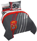 Jay Franco Disney Pixar Cars Race Ready 7 Piece Queen Bed Set - Includes Comforter & Sheet Set - Bedding Features Lightning Mcqu