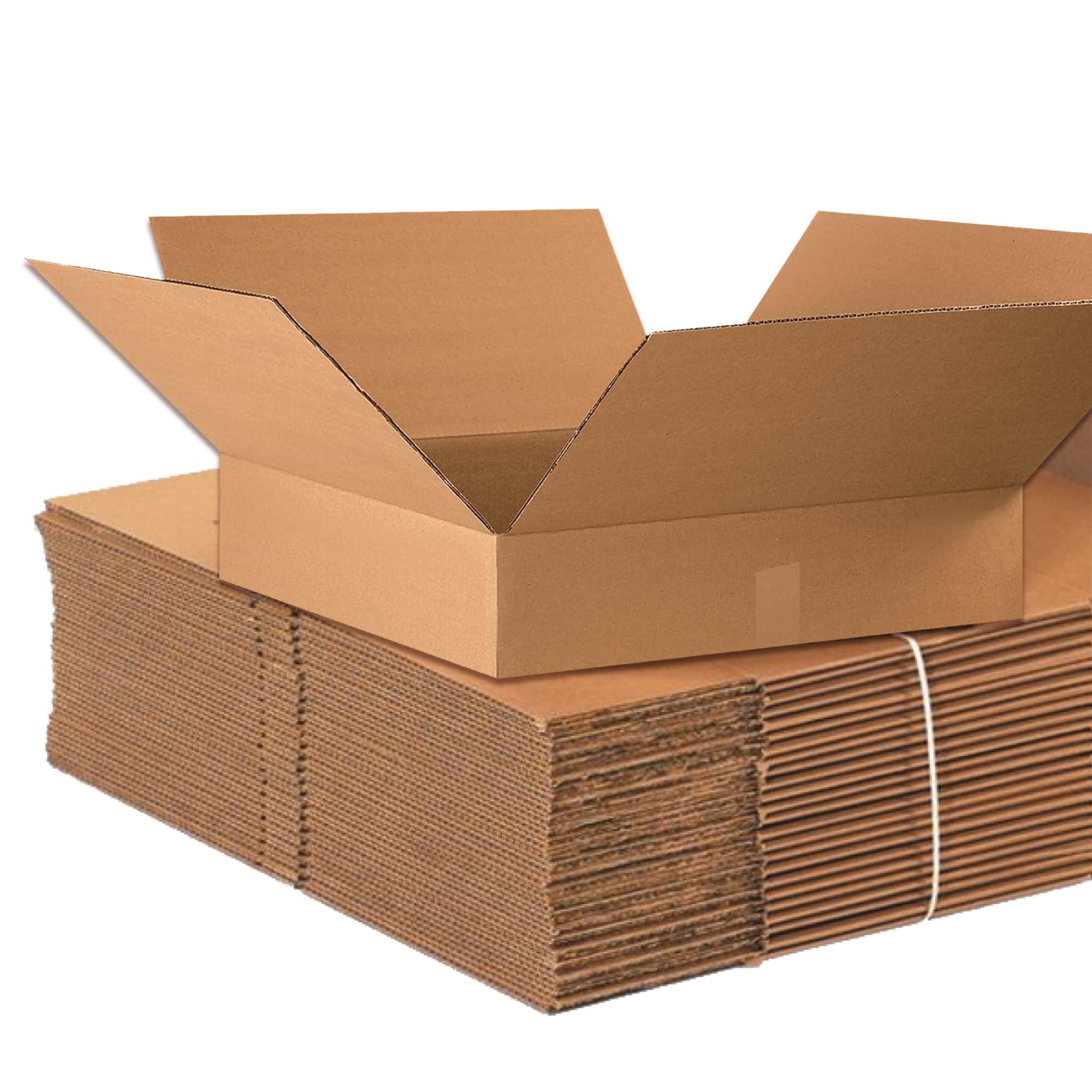 Aviditi Shipping Boxes Flat 22'L X 22'W X 4'H (10-Pack) Corrugated Cardboard Box For Packing, Moving And Storage