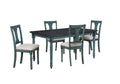 Powell Company Powell Willow 5pc Teal Dining Set