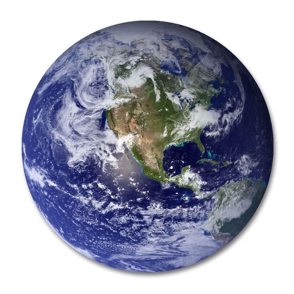 Smooffly Earth Round Mouse Pad, Beautiful Planet Earth Fashion Design Circular Mousepad With Rubber 20Cm