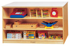 Childcraft Mobile Double-Sided Storage Unit, 12 Translucent Color Trays, 47-3/4 x 23-3/4 x 30 Inches