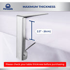 Protensils 6 Pcs Picnic Tablecloth Clips For Outdoor Tables - Stainless Steel Table Cloth Clip, Fits For 2.3” Thick Tables, Metal Clamps For Picnic Table Clips, Dining Table Cloth Holder