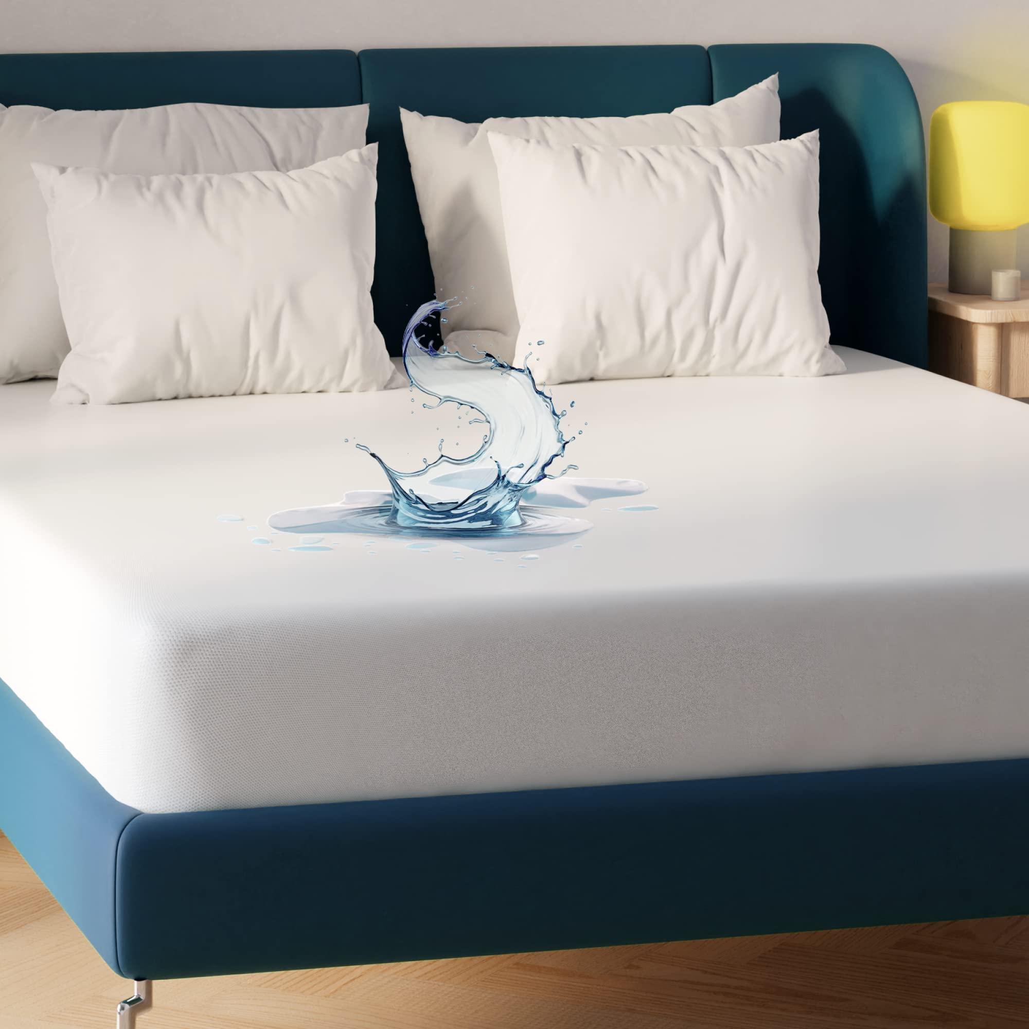 Niagara Waterproof Mattress Protector Queen 60X80 Cover Deep Pocket Breathable Noiseless 8-20Inches Bed Smooth Jersey Mattress P