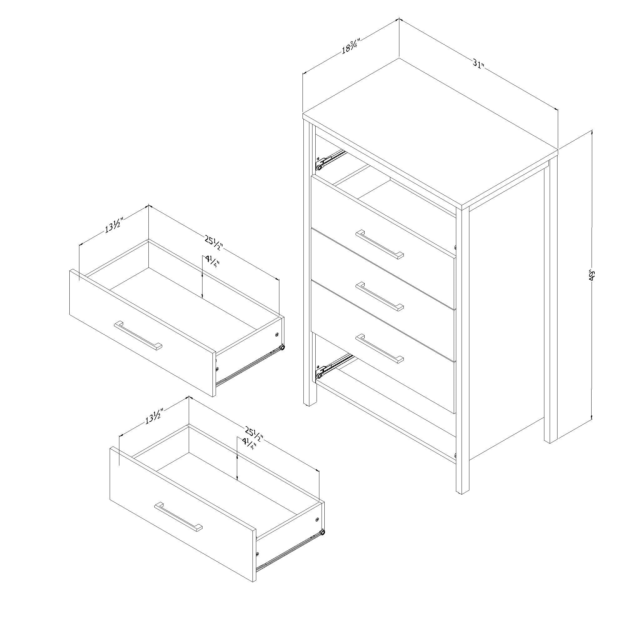 South Shore Gravity Chest, Rubbed Black