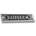 The Metal Foundry Bathroom Metal Door Sign. Art Deco Style Home D  cor Accessories Door Or Wall Aluminium Plaque. Handmade In En