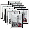 Giftgarden 8x10 Picture Frame with Mat Set of 10, 9x11 Frames Matted to 8    by 10    Photo or 9    x 11    Print without Mat, M