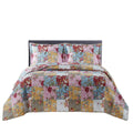 Royal Tradition Daphne Reversible Coverlets, Full Over-Sized 3Pc Quilt Set (92-Inch Wide X 96-Inch Long) Lightweight Bedspread