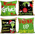 Christmas Pillow Covers For Grinch Christmas Decorations How The Grinch Stole Christmas Pillows Winter Holiday Throw Pillows Chr