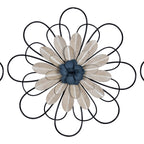 HomeRoots Multi 80% Iron 20% Metal Black Metal Floral Wall Décor