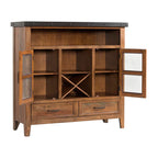 Intercon Taos 55" x 18" x 52" Pantry with 2 Drawers and Shelves, Canyon Brown Sideboard, Multi