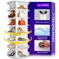 RUNSUNSPRI 7 Tier Rotating Shoe Rack 360Rotating Shoe Rack Tower