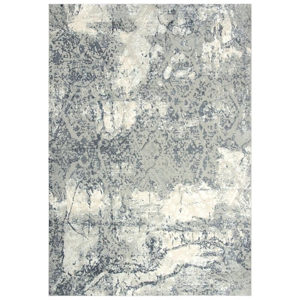 Rizzy Home Alora Decor Glamour 3'11" X 5'6" Cream/Gray/Rust/Blue Power-Loomed Area Rug