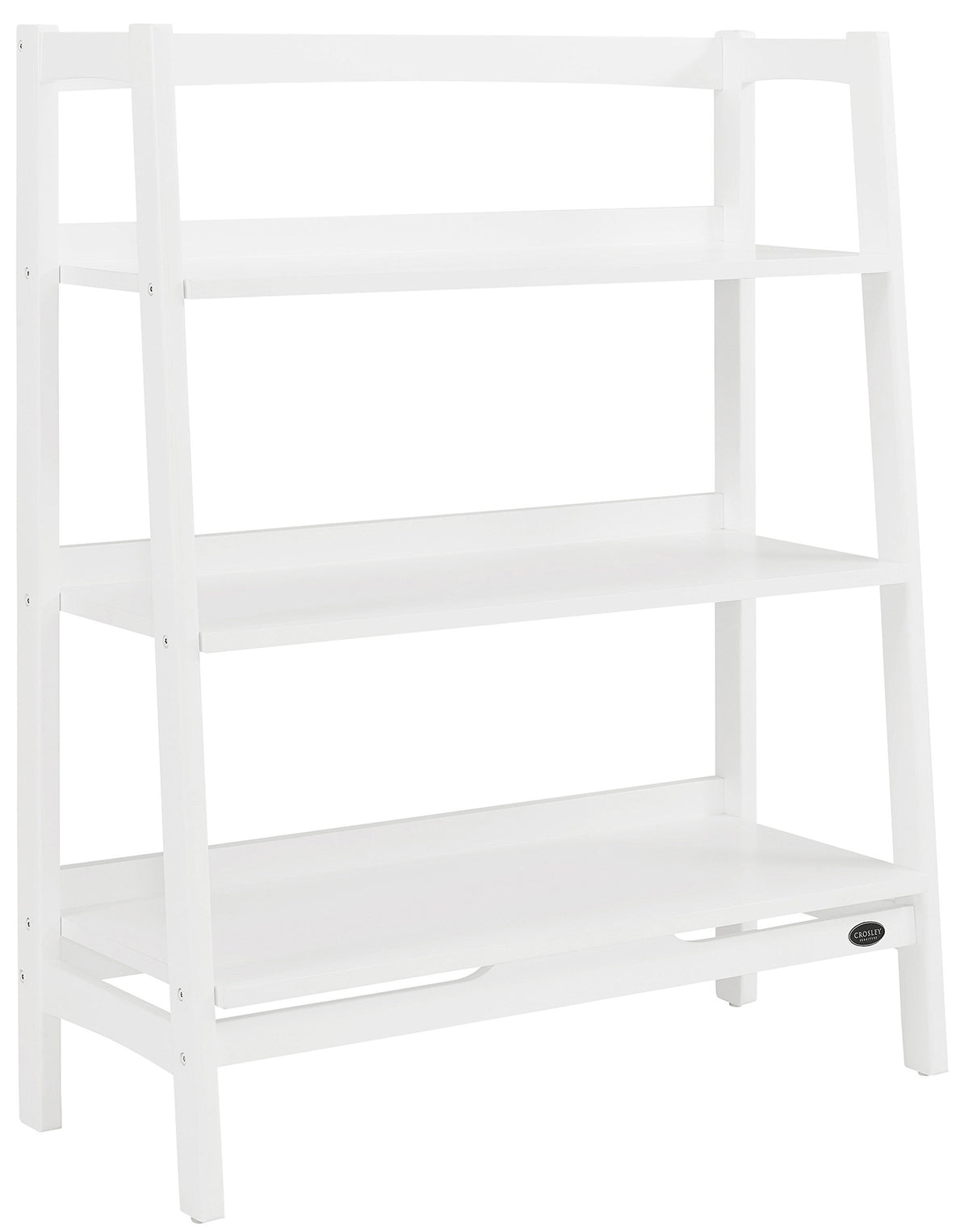 Crosley Furniture Landon Bookcase With 3 Storage Shelves, 3 Tier Bookshelf, White