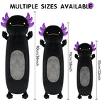 22 Inch Cute Giant Black Axolotl Plush Soft Body Pillow, Large Axolotl Stuffed Animals Toy Doll For Kids Girls And Boys Hallowee