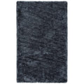 Rizzy Home Alora Decor Oregon 7'6"X9'6" Solid Shag Charcoal/Tone On Tone Tufted Area Rug